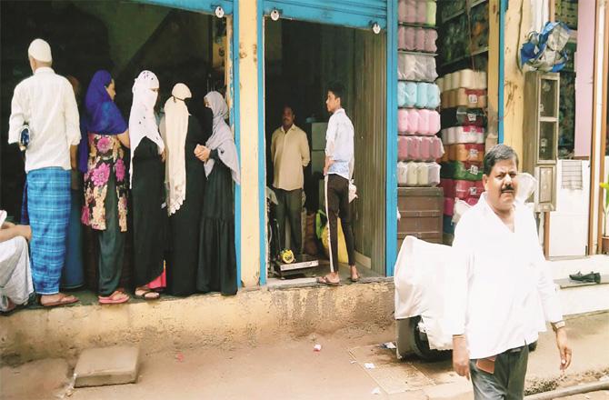 Consumers are angry against the owner of a ration shop in Govandi